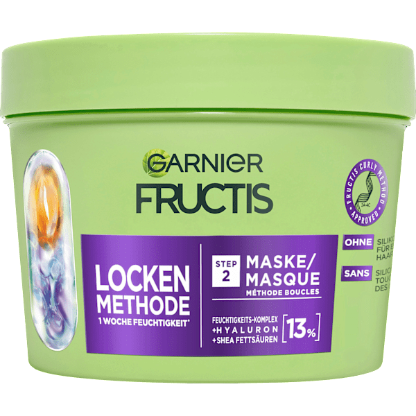 Haarmaske Locken Methode Feuchtigkeit GARNIER FRUCTIS