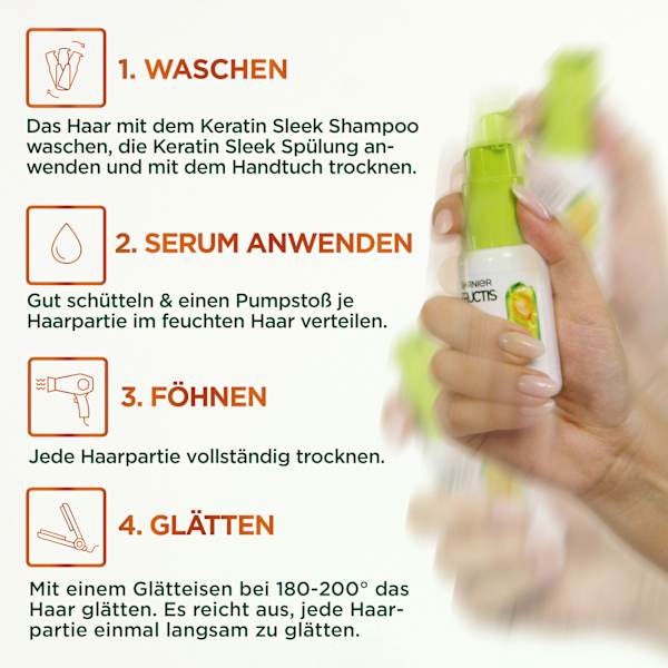 Haarserum Keratin Sleek & Stay, Anti-Frizz GARNIER FRUCTIS