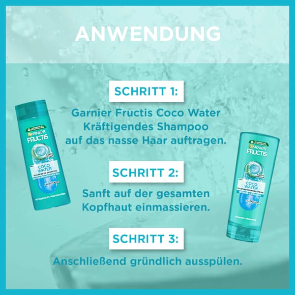 Shampoo Coco Water, fettiger Ansatz & trockene Spitzen GARNIER FRUCTIS