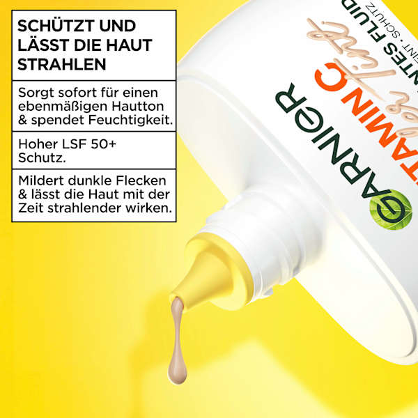 Gesichtsfluid Vitamin C Wonder Tint UV LSF 50+, Hell GARNIER