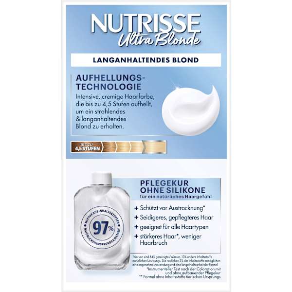 Haarfarbe 100 Sommer-Blond, Extra Helles Naturblond GARNIER NUTRISSE