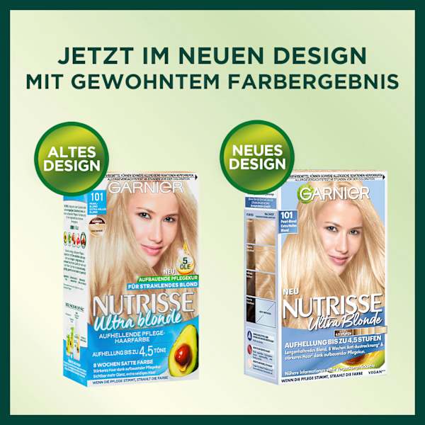 Haarfarbe 101 Pearl-Blond, Extra helles Blond GARNIER NUTRISSE