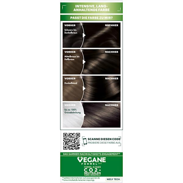 Haarfarbe 3 Espresso Dunkelbraun GARNIER NUTRISSE