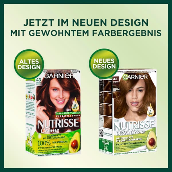 Haarfarbe 4.3 Cappucino Goldbraun  GARNIER NUTRISSE