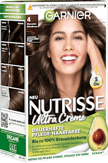 Haarfarbe 4 Chocolate Mittelbraun GARNIER NUTRISSE