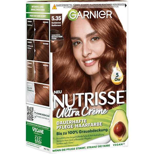 Haarfarbe 5.35 Goldenes Rehbraun GARNIER NUTRISSE