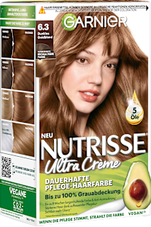 Haarfarbe 6.3 Dunkles Goldblond GARNIER NUTRISSE