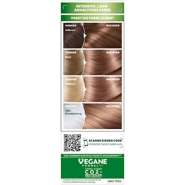 Haarfarbe 7N Nude Natürliches Mittelblond GARNIER NUTRISSE