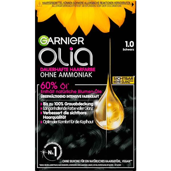 Haarfarbe 1.0 Schwarz GARNIER olia