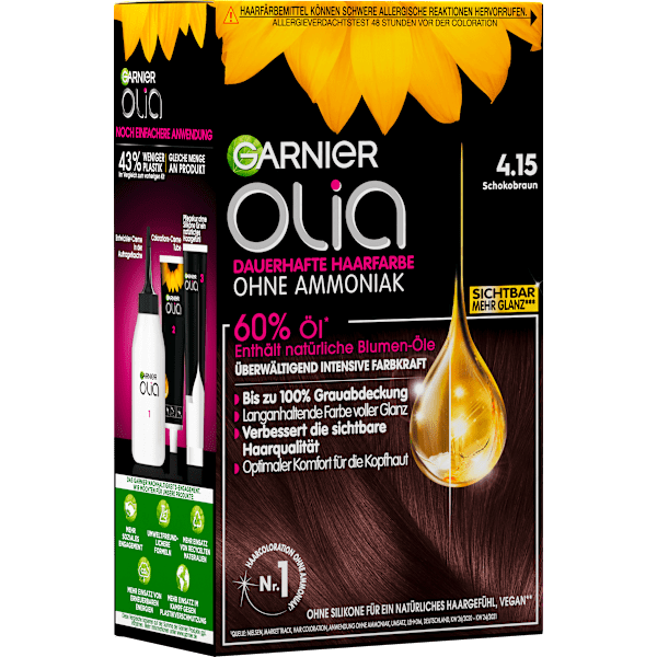 Haarfarbe 4.15 Schokobraun GARNIER olia