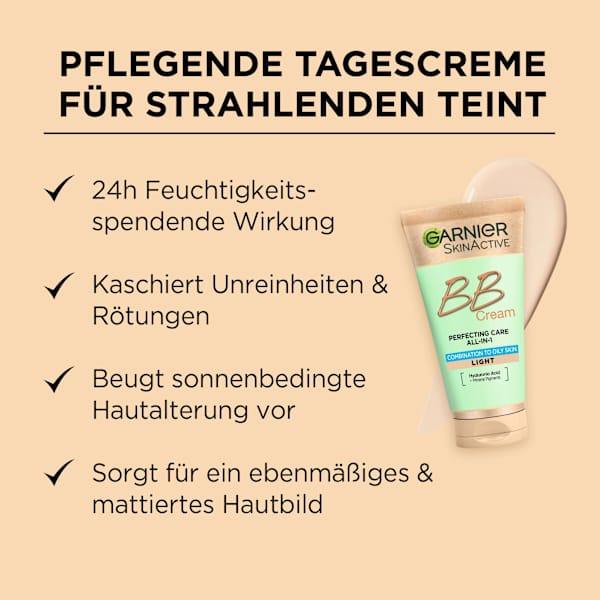  BB Creme All-in-1 Pflege matt hell LSF 25 Garnier Skin Active