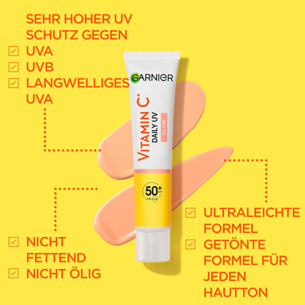 Gesichtsfluid Vitamin C Glow LSF 50+ Garnier Skin Active