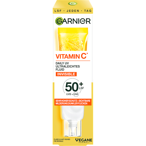 Gesichtsfluid Vitamin C Invisible LSF 50+ Garnier Skin Active