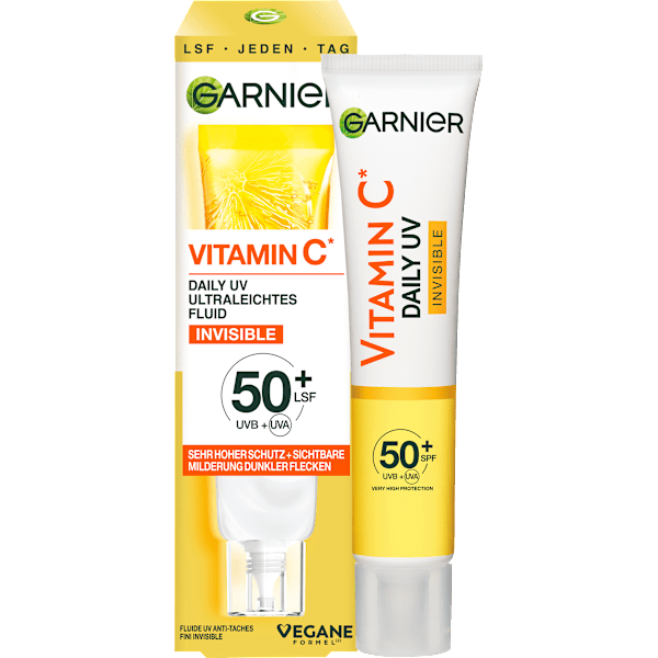 Gesichtsfluid Vitamin C Invisible LSF 50+ Garnier Skin Active