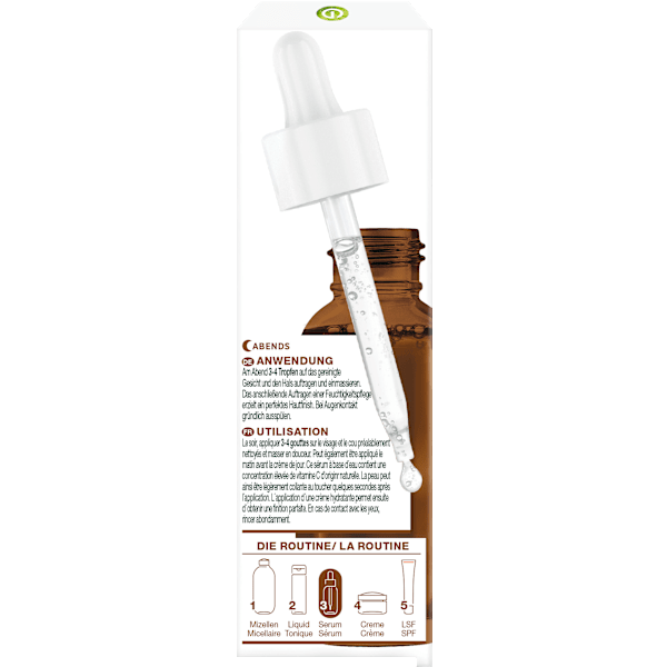 Nachtserum Glow Booster mit Vitamin C & Hyaluronsäure Garnier Skin Active