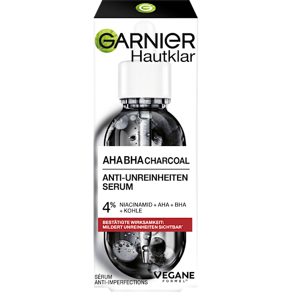 Serum Anti-Unreinheiten AHA + BHA Kohle Garnier Skin Active