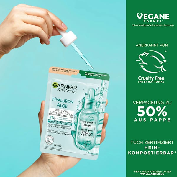 Tuchmaske Hydra Bomb Aloe Vera  Garnier Skin Active