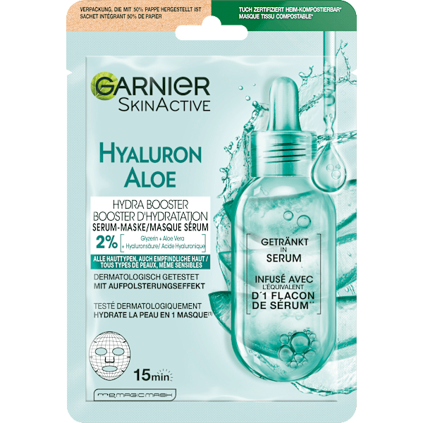 Tuchmaske Hydra Bomb Aloe Vera  Garnier Skin Active