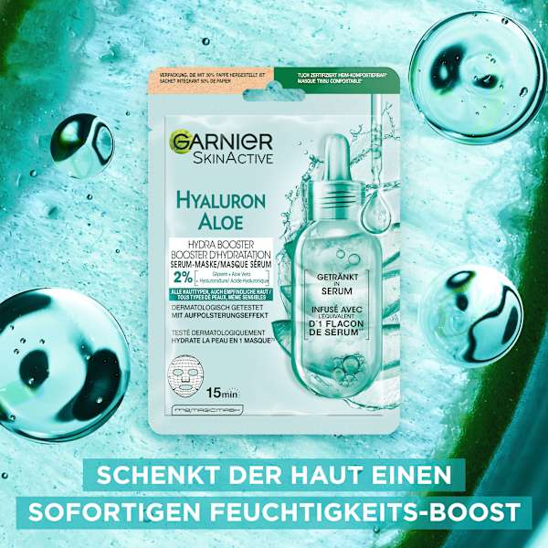 Tuchmaske Hydra Bomb Aloe Vera  Garnier Skin Active