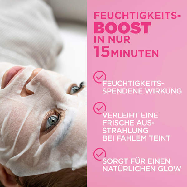 Tuchmaske Hydra Bomb Sakura Glow-Boosting  Garnier Skin Active