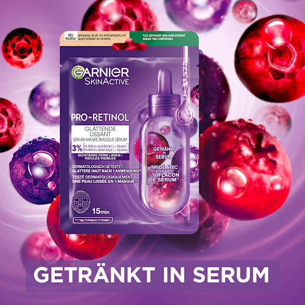 Tuchmaske Pro-Retinol Garnier Skin Active