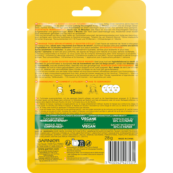 Tuchmaske Vitamin C  Garnier Skin Active