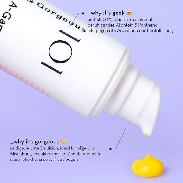 Gesichtsserum 101 A-Game-10 0.1% Retinal Geek&Gorgeous