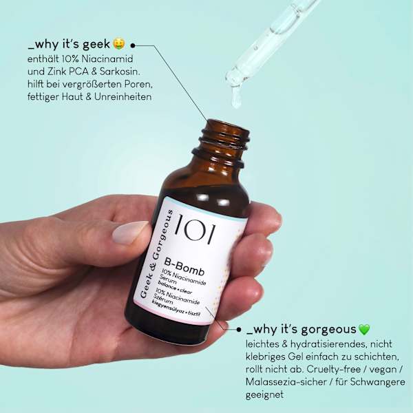 Gesichtsserum 101 B-Bomb 10%Niacinamide Geek&Gorgeous