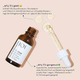 Gesichtsserum 101 C-Glow 15% Vitamin C Geek&Gorgeous