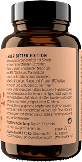 Leber Bitter Edition Kapseln 60 St get your well being BY BIOGENA