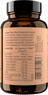Leber Bitter Edition Kapseln 60 St get your well being BY BIOGENA