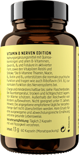Vitamin B Nerven Edition Kapseln 60 St get your well being BY BIOGENA