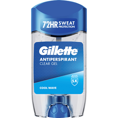 Gillette Antiperspirant Deodorant Stick Clear Gel Cool Wave, 70 ml