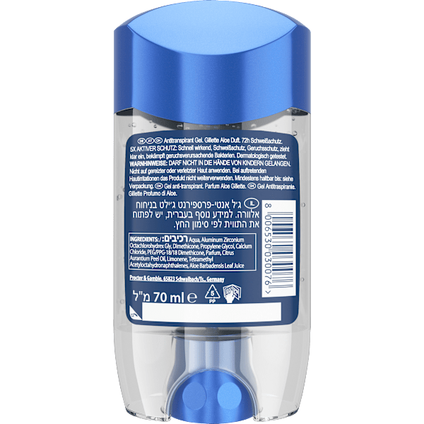 Antitranspirant Deostick Hydrating Gel Aloe Scent Gillette