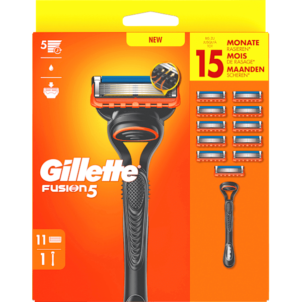 Rasierer, Fusion5 Vorteilspack  Gillette
