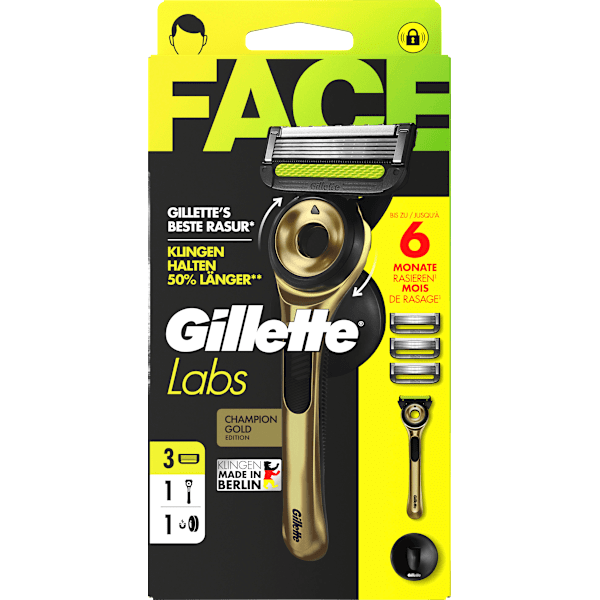 Rasierer, Labs Face Gold  Gillette