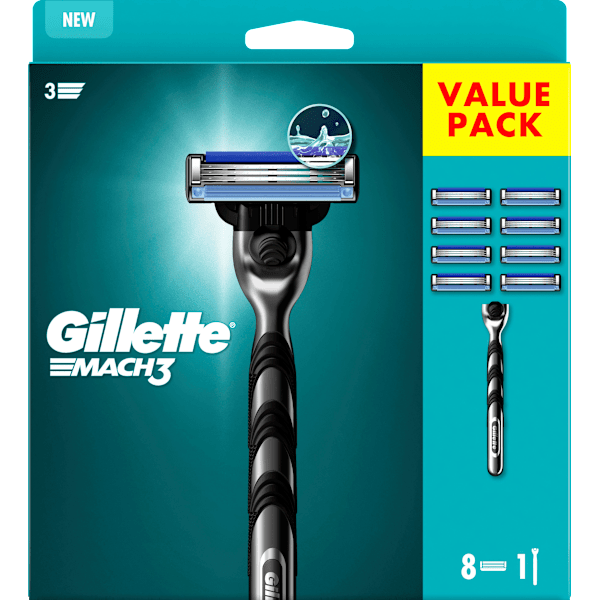 Rasierer, Mach3 Vorteilspack  Gillette