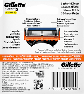 Rasierklingen, Fusion5 Power Gillette