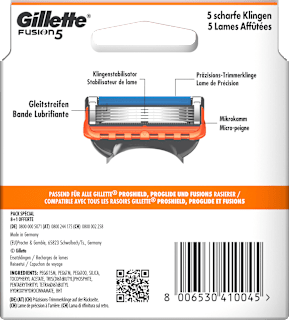 Rasierklingen, Fusion5 Gillette