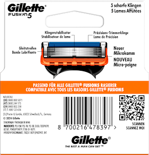 Rasierklingen, Fusion5 Gillette