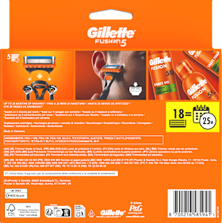 Rasierklingen, Fusion5 Gillette
