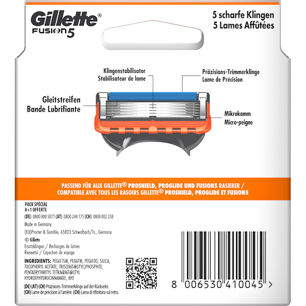 Rasierklingen, Fusion5 Gillette