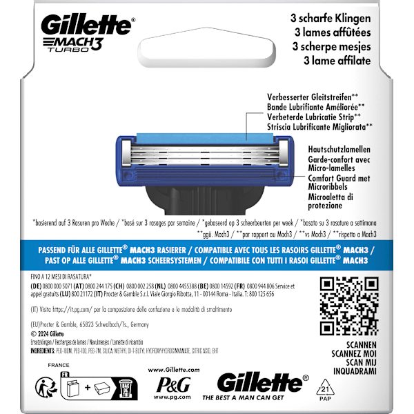 Rasierklingen, Mach3 Turbo Gillette