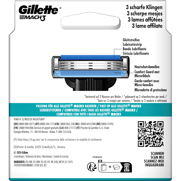 Rasierklingen, Mach3 Gillette