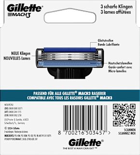 Rasierklingen, Mach3 Gillette