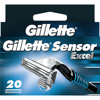 Gillette Razor blades, Sensor Excel, 20 pcs