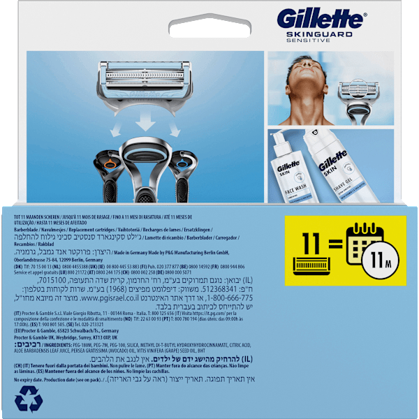 Rasierklingen, Skinguard Sensitive Gillette