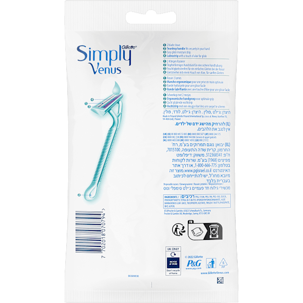 Einwegrasierer, Simply Venus Gillette Venus