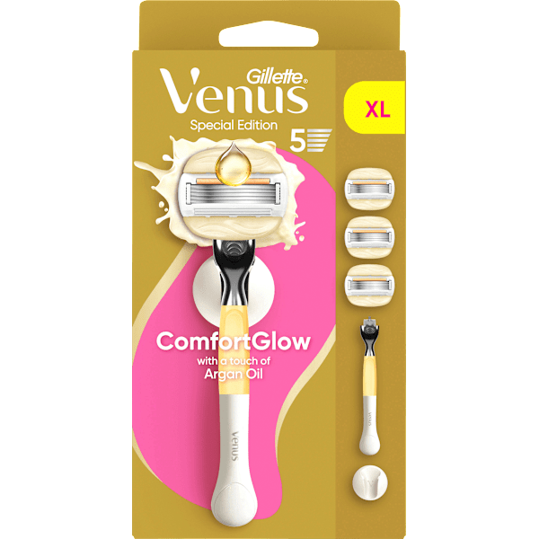 Rasierer, ComfortGlow Vorteilspack  Gillette Venus