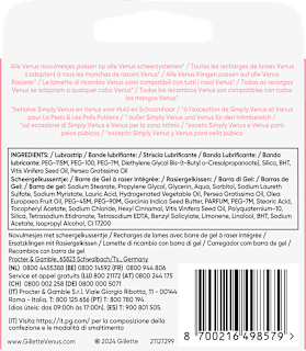 Rasierklingen, Comfortglide Spa Breeze Gillette Venus